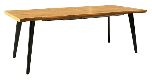 Stół rozkładany Fresno do jadalni 150-210 cm dąb/czarny mat
