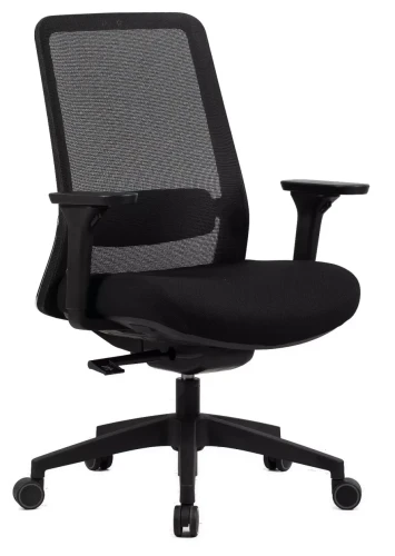 Fotel obrotowy Q-718 ergonomiczny do biura czarny