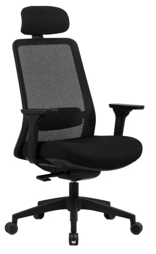 Fotel obrotowy Q-718H ergonomiczny do biura czarny