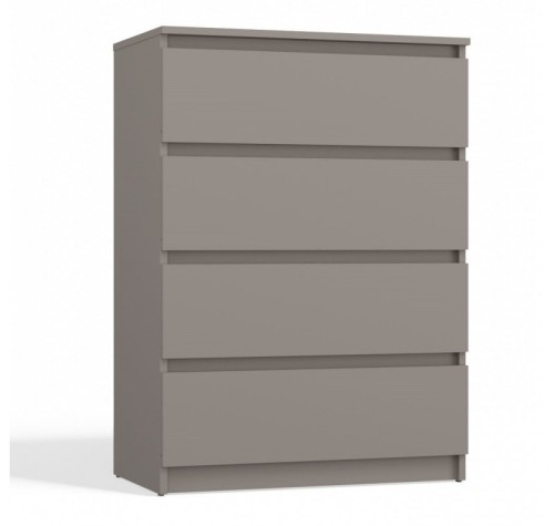 Komoda Malwa M4 z szufladami do salonu 70 cm glina/szary