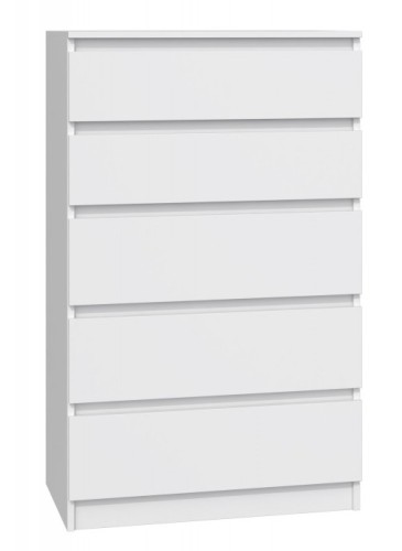 Komoda Malwa M5 z szufladami do salonu 70 cm biały