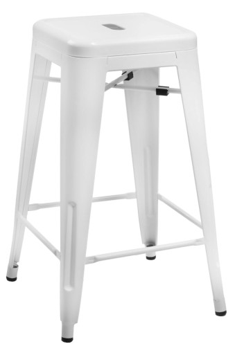 Hoker Paris 75cm biały inspirowany Tolix