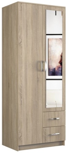 Szafa Walter z lustrem 80 cm / Sonoma