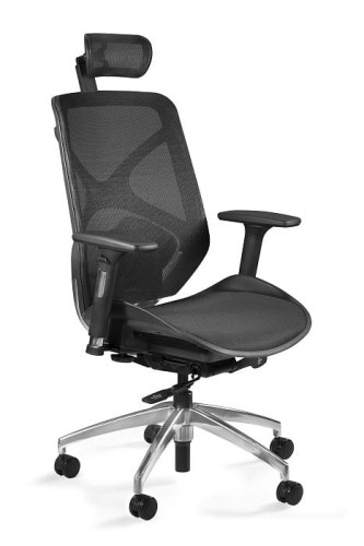Fotel biurowy ergonomiczny siatkowy Hero czarny
