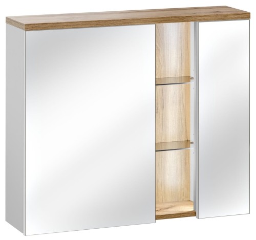 Szafka z lustrem  BAHAMA WHITE 841