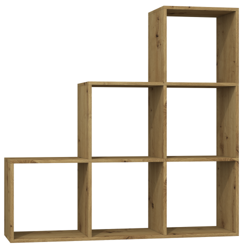 Regał komorowy Play T 3x3 Dąb artisan