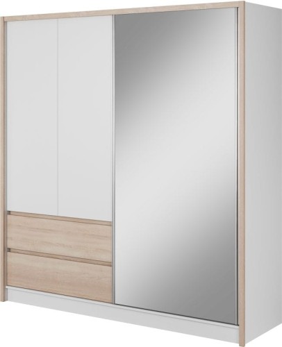 Szafa przesuwna Sara 200cm biały / sonoma