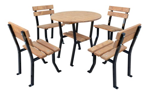 Meble ogrodowe stalowe Restor 80 cm