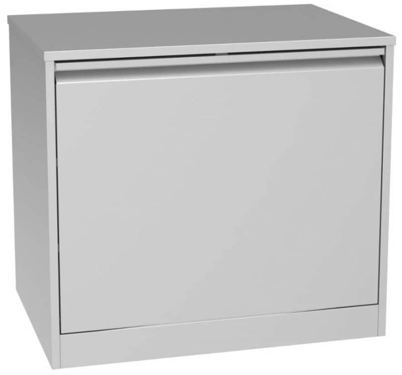Szafka komoda na buty metalowa Cube 1 szara