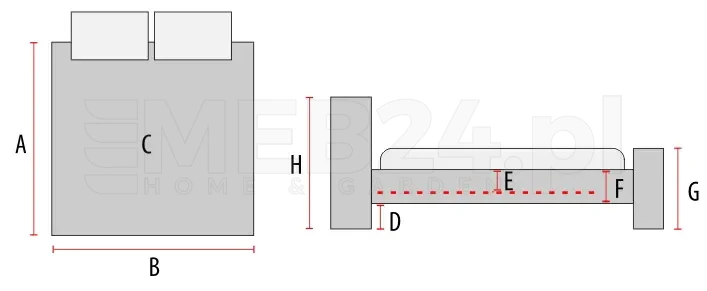 Łóżko tapicerowane szare .150 Sierra Velvet 120x200 z nóżkami dębowymi