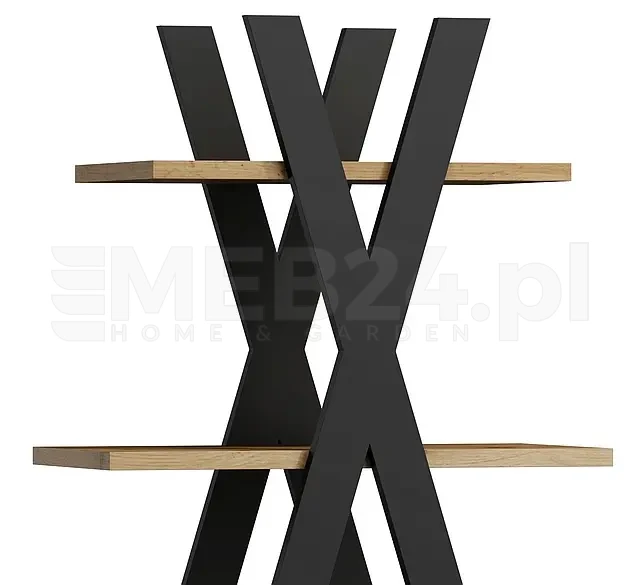 Regał Tipi 136x80 cm dąb wotan