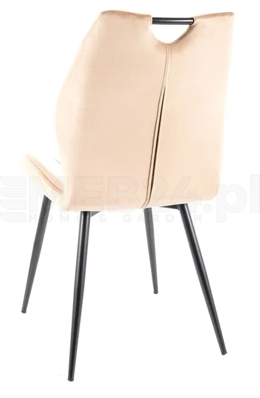 Krzesło tapicerowane Arco Velvet beż Bluvel 28