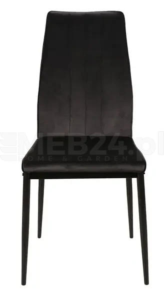 Krzesło tapicerowane Atom Velvet szary Bluvel 14