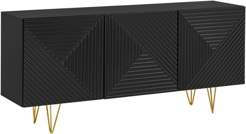 Komoda Pyramid 3D czarna