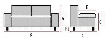Sofa tapicerowana Nordic