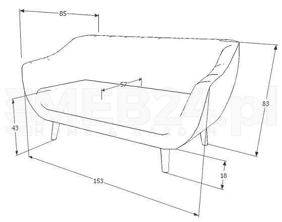 Sofa tapicerowana Elite 2 Velvet
