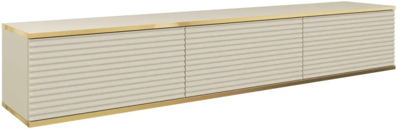 Szafka RTV Oro 175 cm lamele beż piaskowy