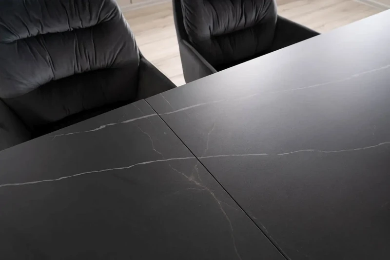 Stół rozkładany Salvadore Ceramic 160-240 cm czarny Sahara Noir/czarny mat