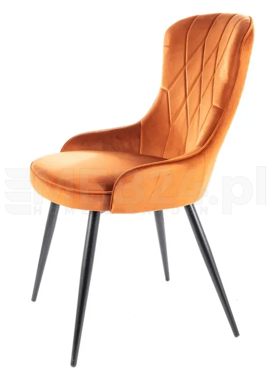 Krzesło tapicerowane Lotus Velvet