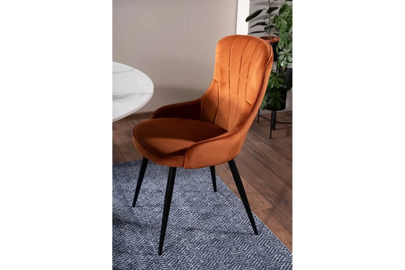 Krzesło tapicerowane Lotus Velvet