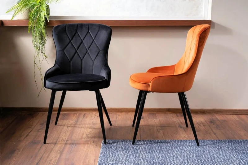Krzesło tapicerowane Lotus Velvet