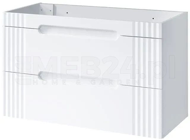 Zestaw mebli łazienkowych FIJI WHITE 100 cm (szafka pod umywalkę FIJI WHITE 82-100-D-2S)