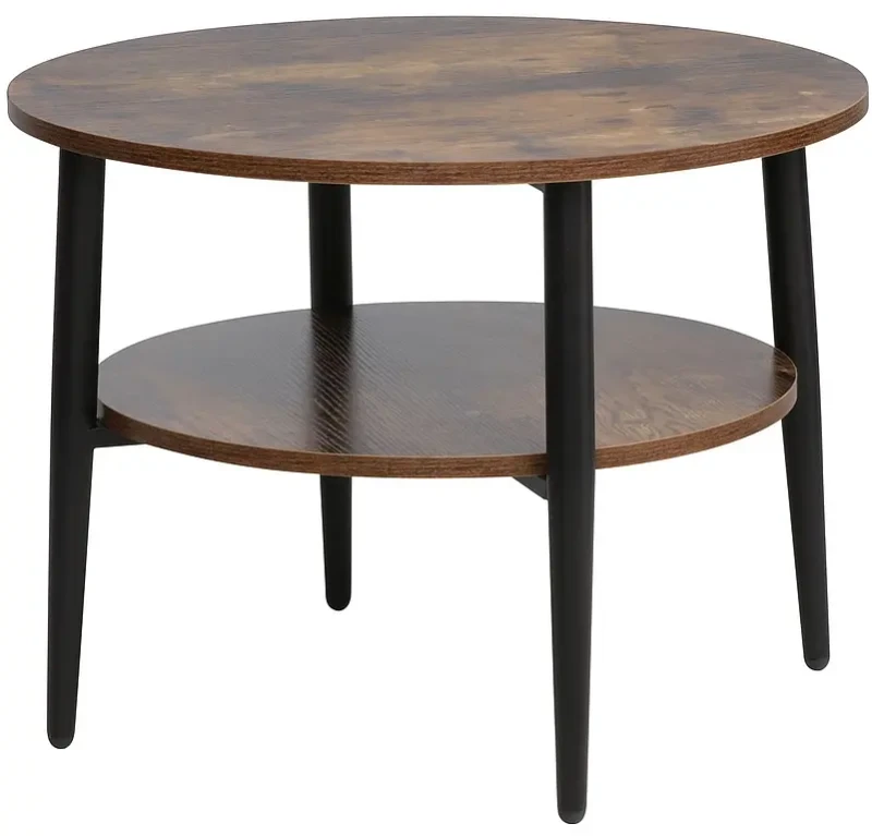 Ława Ella B 60 cm brąz rustykalny/czarny