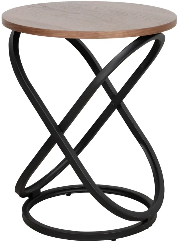 Stolik Eos E orzech/czarny 45 cm