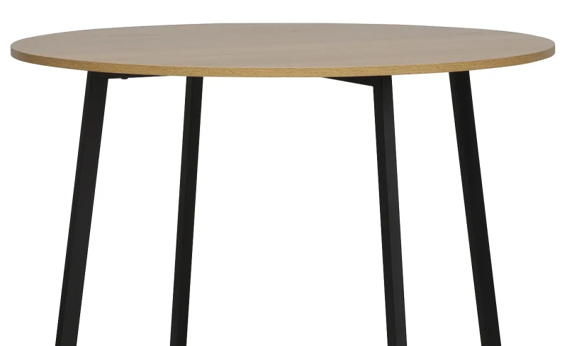 Stół Luna dąb artisan/czarny 90 cm
