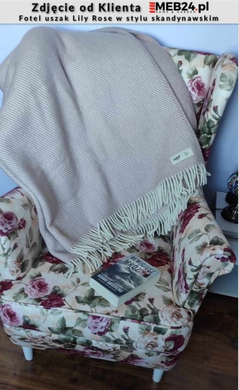 Fotel uszak Lily Rose w stylu skandynawskim 48H - zdjęcie od klienta