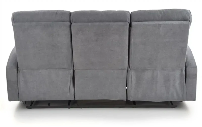 Sofa Oslo 3S z rozkładanym podnóżkiem ciemny popiel