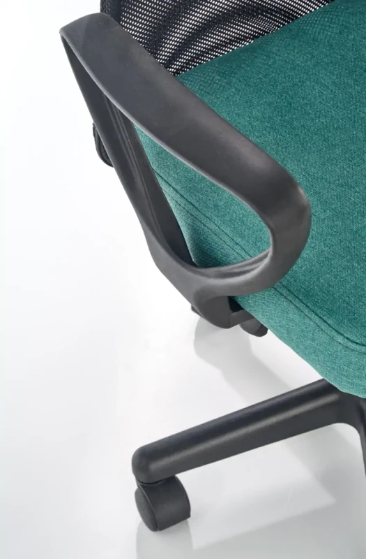 Fotel obrotowy Timmy 52 cm z siatką do pokoju młodzieżowego turkusowy