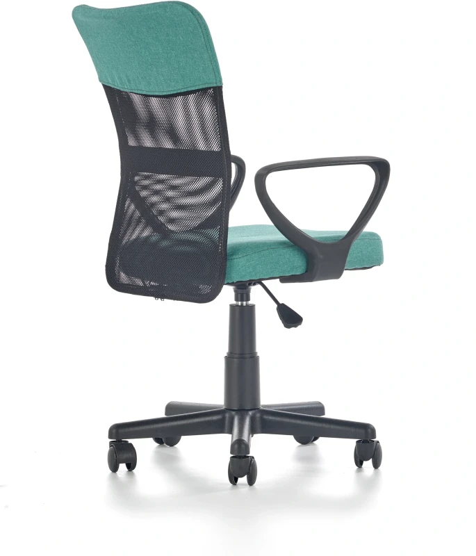 Fotel obrotowy Timmy 52 cm z siatką do pokoju młodzieżowego turkusowy