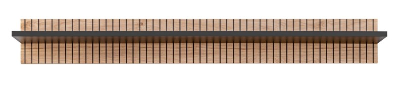 Półka wisząca Liam 160 cm do salonu hickory jackson/czarny