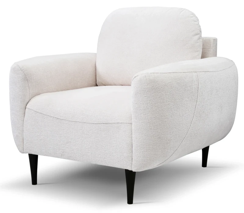 Fotel tapicerowany BOHO w stylu skandynawskim do salonu - Perfect Harmony 01