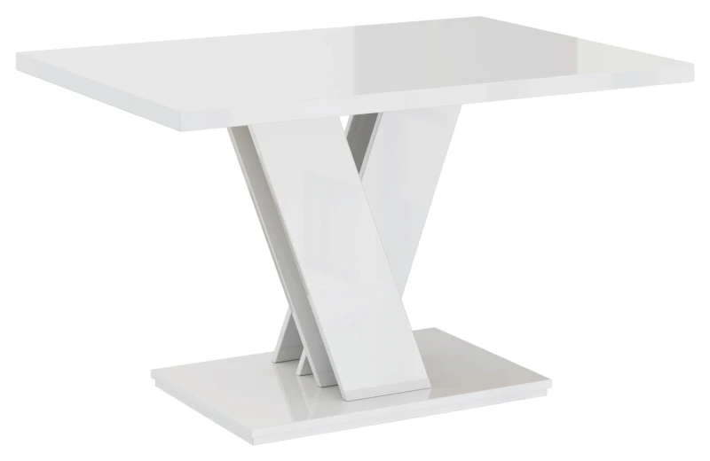 Stolik kawowy Aurum 100x70 cm ława prostokątna do salonu white gloss