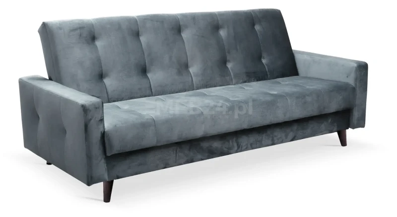 Wersalka sofa rozkładana Nisa w stylu skandynawskim ciemnoszary