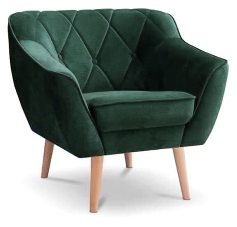Fotel tapicerowany Cindy w stylu skandynawskim 48H - Royal 25