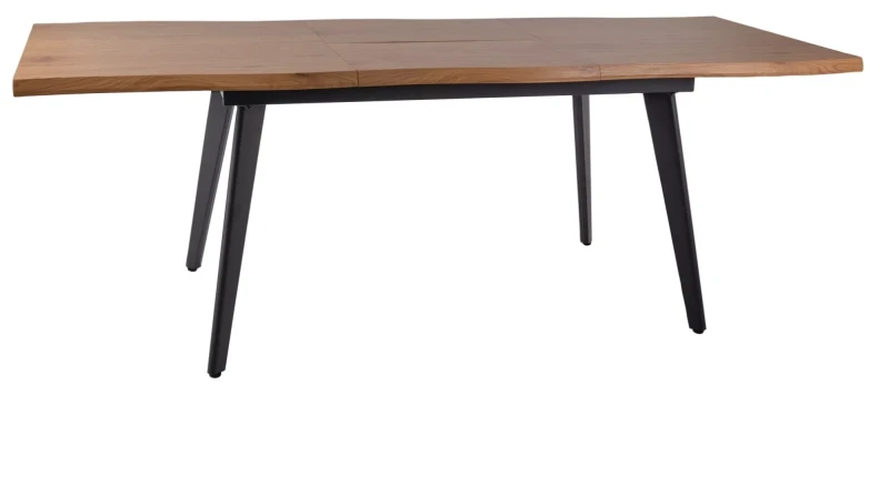 Stół rozkładany Fresno do jadalni 150-210 cm dąb/czarny mat