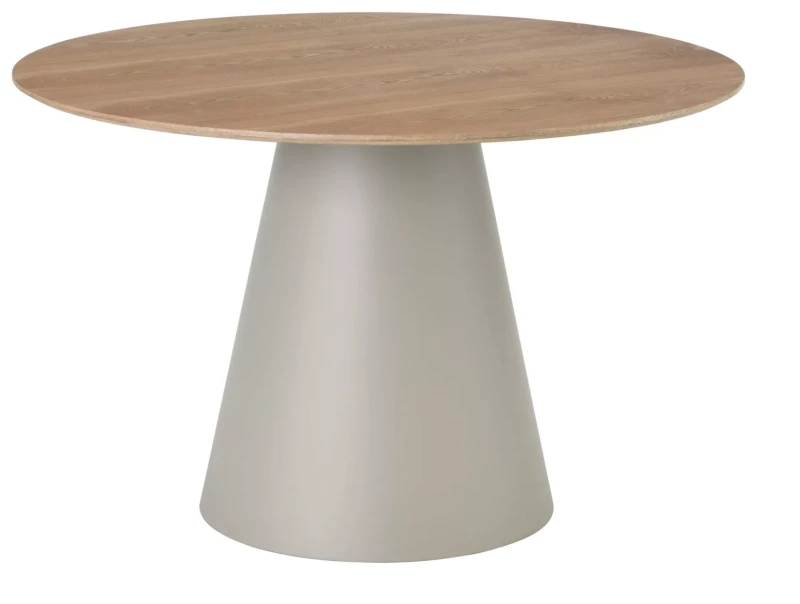 Stół okrągły Angel do jadalni 120 cm dąb/kaszmir