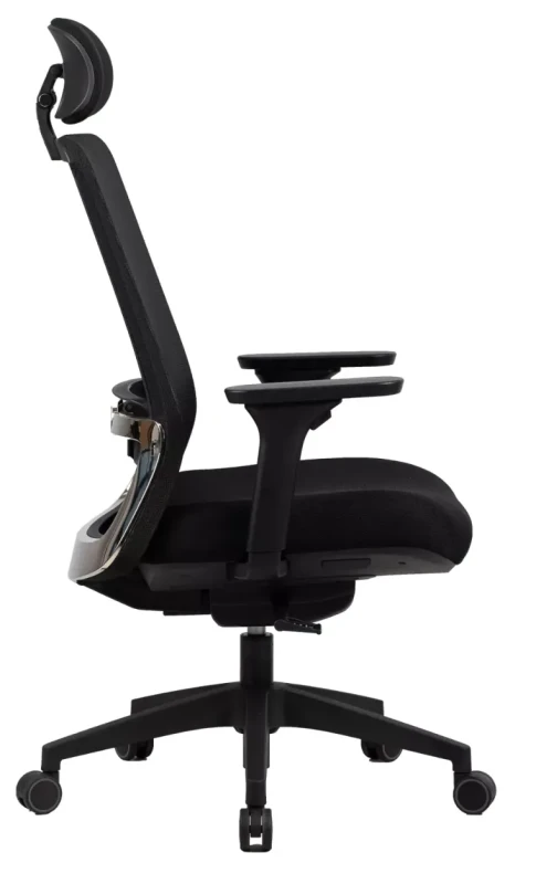 Fotel obrotowy Q-718H ergonomiczny do biura czarny