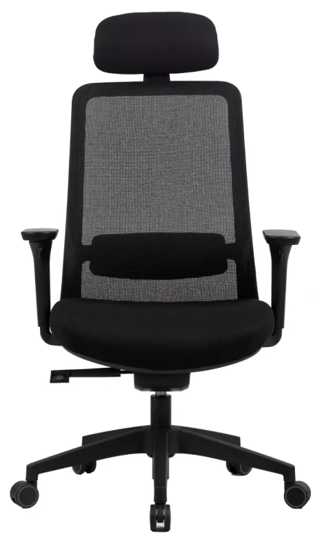 Fotel obrotowy Q-718H ergonomiczny do biura czarny