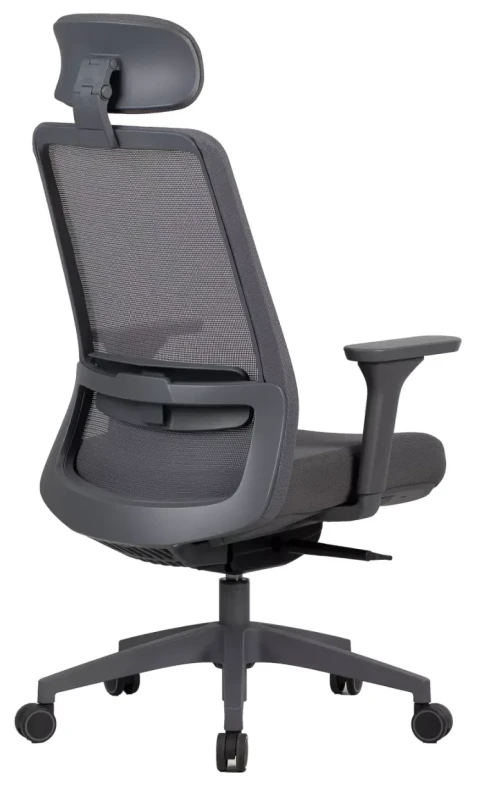 Fotel obrotowy Q-718H ergonomiczny do biura szary