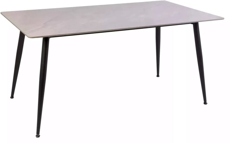 Stół Rion 130x70 cm szary/czarny