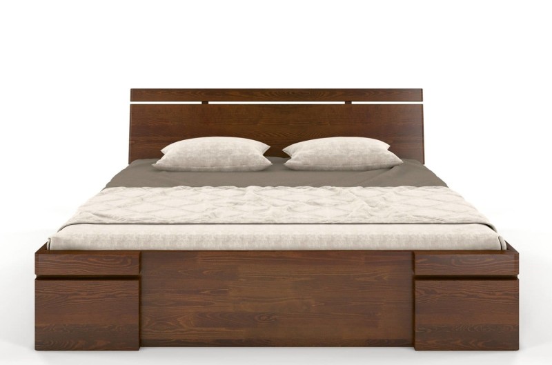 Łóżko drewniane sosnowe z szufladami Skandica SPARTA Maxi & DR 160x200