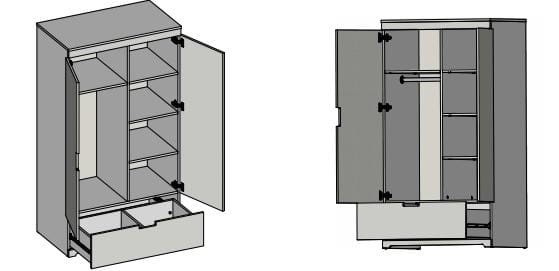 Szafa lakierowana TOMI biała