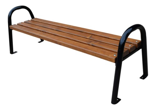 Ławka stalowa bez oparcia rura 180