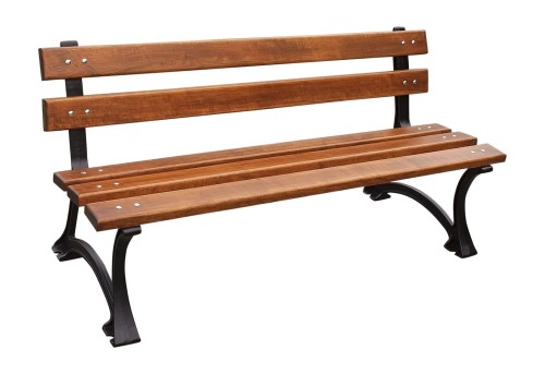 Ławka żeliwna miejska z oparciem 150