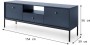 Szafka RTV Mono 154cm granat