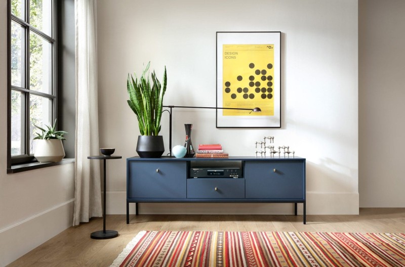 Szafka RTV Mono 154cm granat